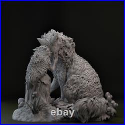 Princess Mononoke 1/4 3D Printed 12K Figure Statue Resin Model Kit Unassembled