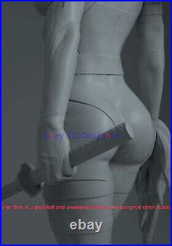 Psylocke X-men 1/4 Elizabeth 3D Print Model Kit Unpainted Unassembled GK 46cm