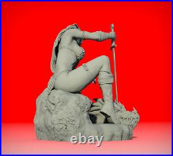 Red Sonja Statue Resin Model kit GK Collections 1/6 Fan ART