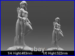 RetroRoket Cola Girl Figure Resin Model 3D printing Unpainted Unassembled GK Kit