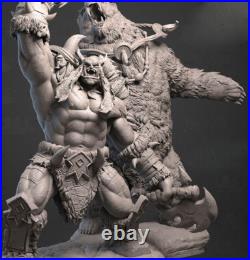 Rexxar Remar 3D Print Figure Model Kit Unpainted Unassembled Garage Kit H 30cm