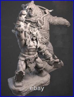 Rexxar Remar 3D Print Figure Model Kit Unpainted Unassembled Garage Kit H 30cm