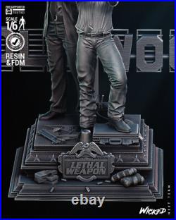 Riggs & Roger Leathal Weapon resin Sculpture Bust Model Kit Unpainted/Unassembl