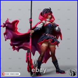 Ruby Rose RWBY Unassembled Unpainted 3D Printing Resin Model Kits Garage Kits