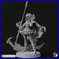 Ruby Rose RWBY Unassembled Unpainted 3D Printing Resin Model Kits Garage Kits