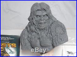 SASQUATCH BIGFOOT RESIN MODEL KIT BUST EXISTS MOVIE PROP HAIR SIGNED BY DIRECTOR