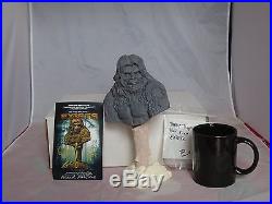 SASQUATCH BIGFOOT RESIN MODEL KIT BUST EXISTS MOVIE PROP HAIR SIGNED BY DIRECTOR