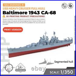 SSMODEL SSC350556S-A 1/350 USS Baltimore Heavy Cruiser 1943 CA-68 Full Hull