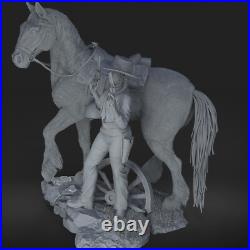 Sadie Adler Figure Red Dead Redemption 2 Collectible Statue, Unpainted