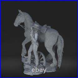 Sadie Adler Figure Red Dead Redemption 2 Collectible Statue, Unpainted