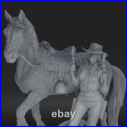 Sadie Adler Figure Red Dead Redemption 2 Collectible Statue, Unpainted