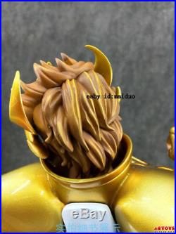 Saint Seiya Aioria Statue Garage Kit GK Leo Gold Saint Figure Collection Model