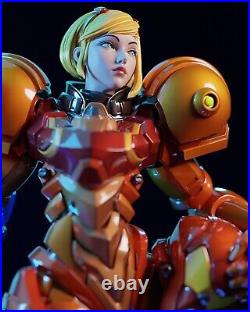 Samus Aran Painted 1/4 3D Printed 12K Figure Statue Resin Model Kit Unassembled