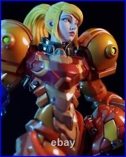 Samus Aran Painted 1/4 3D Printed 12K Figure Statue Resin Model Kit Unassembled