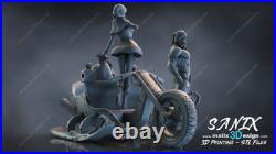 Santa and Sleigh resin scale model kit unpainted 3d print