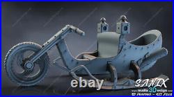 Santa and Sleigh resin scale model kit unpainted 3d print