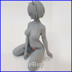 Scale 1/8th Unpainted Cat Ear Artificial Resin Unassembled Garage Kit Model Toys