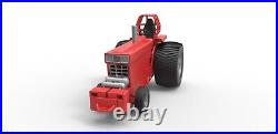 Scale Case IH Style Pulling Tractor Kit 1/24 & 1/16 Scale Options, Resin Kit