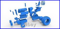Scale Case IH Style Pulling Tractor Kit 1/24 & 1/16 Scale Options, Resin Kit