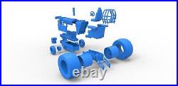 Scale Case IH Style Pulling Tractor Kit 1/24 & 1/16 Scale Options, Resin Kit