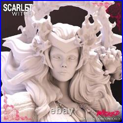 Scarlet Witch 3d Model Unassembled Unpainted 1/10-1/4