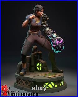 Sevika, Arcane, 200mm, 12K Resin Model Kit Painted 3d Printed DIY Figure