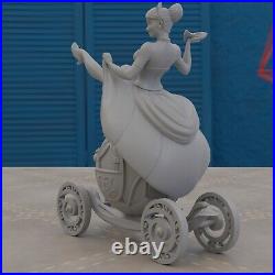 Sexy Cinderella On Pumpkin Carriage 10.2 Figure Custom Resin Model Kit DIY
