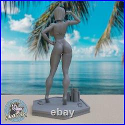 Sexy Power Girl In Bikini 12.2 Figure Custom Resin Model Kit DIY Statue