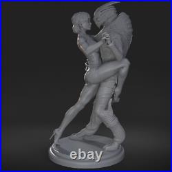 Shepard & Garrus Tango 3D Printed Figure, Unpainted Mass Effect Model Kit