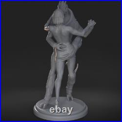 Shepard & Garrus Tango 3D Printed Figure, Unpainted Mass Effect Model Kit