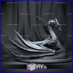 Smaug Dragon Resin Sculpture Statue Model Kit LOTR Unpainted/Unassembled