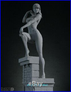 Spider Gwen Unpainted Resin Kits Model GK Figurine Statue 3D Print 1/6 35cm New