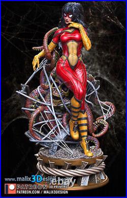 Spider woman resin scale model kit unpainted 3d print