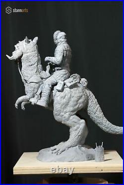 Star Wars Scale Resin Model Kit Han Solo on Tauntaun StannArts