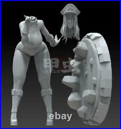 StreetFighter Cammy White 1/6 Unpainted GK Model 3D Print Figure Resin Kit 30cmH