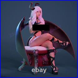 Succubus 1/6 3D Printing Model Kit Unpainted Unassembled GK Sitting NSFW