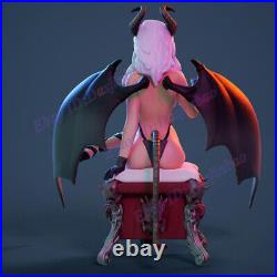 Succubus 1/6 3D Printing Model Kit Unpainted Unassembled GK Sitting NSFW