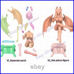Succubus 1/6 3D Printing Model Kit Unpainted Unassembled GK Sitting NSFW