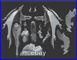 Succubus 3D Printing Unpainted Figure Model GK Blank Kit New Hot Toy In Stock