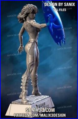 Sue Storm 3d Printed Model Unassembled Unpainted 1/10-1/3