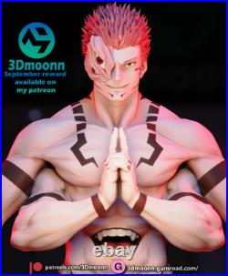 Sukuna Jujutsu Kaisen Fan Art Kit 18 Scale (9 inch) 3Dmoonn