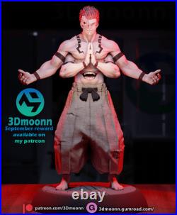 Sukuna Jujutsu Kaisen Fan Art Kit 18 Scale (9 inch) 3Dmoonn