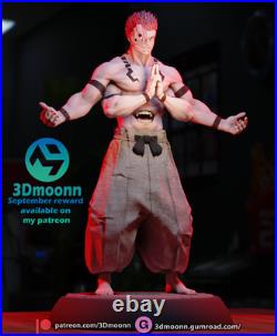 Sukuna Jujutsu Kaisen Fan Art Kit 18 Scale (9 inch) 3Dmoonn