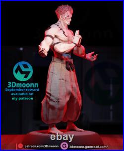 Sukuna Jujutsu Kaisen Fan Art Kit 18 Scale (9 inch) 3Dmoonn