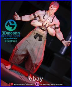 Sukuna Jujutsu Kaisen Fan Art Kit 18 Scale (9 inch) 3Dmoonn