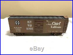 Sunshine Models HO Santa Fe Box Car ATSF 148821 Scout Ad, Straight Map, War Bond