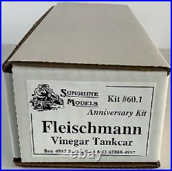Sunshine Models kit #60.1 Fleischmann Vinegar Tankcar Anniversary Kit NEW RARE