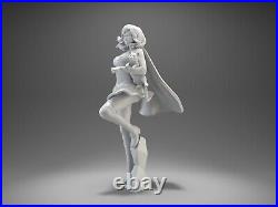 SuperGirl With Cat Sexy Girl Resin Model 3D printing Unpainted Unassembled NSFW