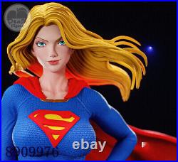 Super Girl 3D Printing Figure Unpainted Model Sculpture GK Blank Kit New Stock