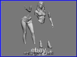 Supergirl Fan Art 3d Resin Model Kit 90mm- 1/4 Scales available